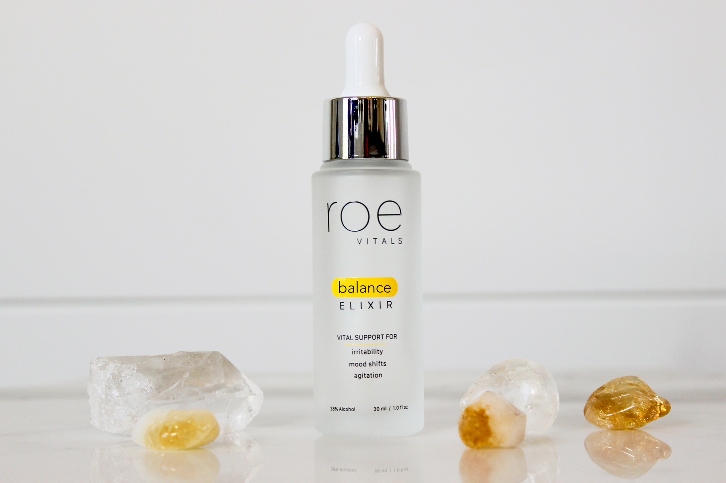 Balance Elixir with crystals